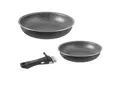 Produktbild: BRUNNER Pfannen Set Pirate Pan 3 Stone Rock Outdoor Camping Bratpfanne Ø22/28 cm