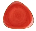 Produktbild: Churchill STONECAST Triangle Plate Berry Red Porzellan Teller Platte 31,1 cm rot