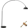 Produktbild: Bogenleuchte Arcus, Stahl, Retro-Stil, 60W Bogenlampe schwarz B-Ware