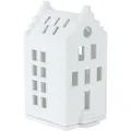 Produktbild: räder Lichthaus kleines Backsteinhaus Teelichthalter weiß 0090682