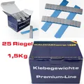 Produktbild: 25x Klebegewichte Riegel  12x5g  Alufelge Auswuchtgewicht Gewicht Grau 1,5Kg