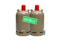 Produktbild: BlueCraft Camping-Gas 2x Bluecraft Propan-Gas-Flasche 11 kg gefüllt voll Campinggasflasche, 11 kg, Propan Gas-Flasche gefüllt Eigentumsflasche Inkl. Lecksuchspray
