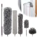 Produktbild: Collazoey 6 Stücke Staubwedel Teleskop,Mikrofaser Duster Eckbesen,mit Teleskopstange,Waschbar,ausziehbar bis 245cm,für Lücken Decken Spinnweben