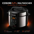 Produktbild: COSORI 5,7 L Multikocher & Schnellkochtopf – 13 Kochfunktionen, 1.100 W