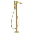 Produktbild: hansgrohe Axor Citterio C Wannenarmatur 49441250 ohne Struktur, Brushed Gold Optic, bodenstehend, Ausladung 194mm