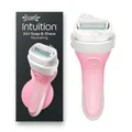 Produktbild: Wilkinson Sword Intuition 2in1 Soap & Shave Nourishing Rasierer für Frauen, Integrierte Vegane Seife, Damenrasiergriff Plus 1 Ersatzklinge