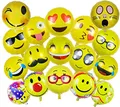 Produktbild: ballonfritz® Emoji Partyfotos Luftballon Set 15+2 - für einzigartige Bilder bei Hochzeit, Party, Geburtstag oder anderen Anlässen!
