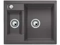 Produktbild: BLANCO METRA 6 | Granitspüle aus SILGRANIT felsgrau | Einbauart: Einbau von Oben | reversibel | für 60 cm breite Unterschränke | benutzerfreundliches Doppelbecken | [61,5x50x20 cm]