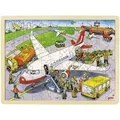 Produktbild: Goki Puzzle Flughafen, 96 Teile.