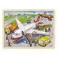 Produktbild: Goki 57544 Puzzle, at The Airport, Multicolor