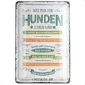 Produktbild: Nostalgic-Art 22274 Retro Blechschild PfotenSchild Lernen – Geschenk-Idee für Hunde-Besitzer, aus Metall, Vintage-Dekoration, 20 x 30 cm
