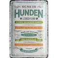 Produktbild: Nostalgic-Art - Retro Blechschild Metallschild 20x30cm - Von Hunden lernen