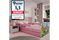 Produktbild: Raumhirsch Furniture Kinderbett 70x140, 80x160, 80x180 cm - Komplettset mit Matratze & Schublade (Bett für Mädchen, Einzelbett für Kinder von 2-12 Jahren, Rausfallschutz und Lattenrost), verschiedene Farben & Designs
