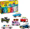 Produktbild: LEGO Classic Kreative Fahrzeuge, Bausteine-Set, Bunte Modellautos inkl. LKW