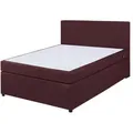 Produktbild: Boxspringbett - rot - H3 - 140x200 cm
