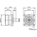 Produktbild: Telegärtner 7-16-Einbaubuchse 100024449