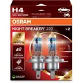Produktbild: OSRAM Auto-Lampe Night Breaker 64193NB220-2HB, H4, Halogen, 12V / 60W, Scheinwerferlampe, 2 Stück