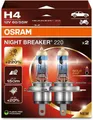 Produktbild: OSRAM H4 NIGHT BREAKER 220 (2 Lampen) +220% Halogen Scheinwerfer Auto Pkw