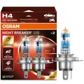 Produktbild: OSRAM H4 Night Breaker 220% Autolampen +150 m Sicht +20% weißeres Licht