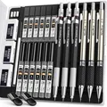 Produktbild: 6 Stück Druckbleistifte Set Metall Mechanische Bleistifte 05 mm 07 mm 09 mm 2...