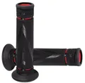 Produktbild: Paar Griffe Road Progrip 838 Doppelte Dichte Schwarz / Rot Für Motorrad Roller