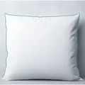 Produktbild: KNERST® Traumkissen zum Reinkuscheln - Kopfkissen für verführerisch weiche Nächte - ergonomisches Schlafkissen - Größe: 80x80 cm - Weiß/Grün