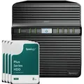 Produktbild: Synology DS423 32TB Plus HDD NAS-Bundle NAS inkl. 4x 8TB Plus HDD 3.5 Zoll SATA Festplatte