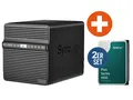 Produktbild: Synology DS423 NAS System 4-Bay 12 TB inkl. 2x 6 TB Synology HDD HAT3300-6T