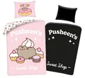 Produktbild: Bettwäscheset Glow in the Dark 140x200 Pusheen Kitten Sweet Pink