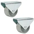Produktbild: Dörner + Helmer Möbel-Bockrolle (15 x 14 mm, Kunststoff-Rad) grau, 441801