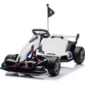 Produktbild: BMW Kinder Elektro Go-Kart 24V (5–12 Jahre) – Offiziell Lizenziert, mit Driftfunktion, Sicherheitsgurt & 2x 200W Motoren – Elektro GoKart Kin... - Weiß