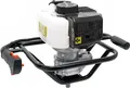 Produktbild: Wiltec Erdlochbohrer 1,4 kW 1,9 PS 52ccm Benzinmotor, Erdbohrer mit 2 Takt Motor, Pfahlbohrer Motorerdbohrer für saubere Bohrungen