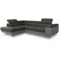 Produktbild: Sofnet Ecksofa, Grau, Hellgrau, Textil, 5-Sitzer, Ottomane links, L-Form,Rechteckig, 273x203 cm, Wohnzimmer, Sofas & Couches, Wohnlandschaften, Ecksofas