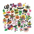 Produktbild: Baker Ross FE734 Halloween Schaumstoff Sticker - 200 Stück, Moosgummi Aufkleber für Kinder zum Basteln, Gestalten und Dekorieren