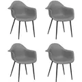 Produktbild: vidaXL Esszimmerstühle 4 Stk. Grau PP