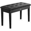 Produktbild: VEVOR Klavierhocker 750 x 355 x 490 mm, Klavierbank, Klavierstuhl mit hochdichter Polsterung, Ablagefach für Notenbücher, hölzerner Pianobank, Hockersitz, für Schminktisch und Wohnzimmer