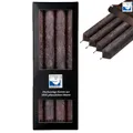 Produktbild: 4 Stearin Stabkerzen Anthrazit 250 x 22 mm Kerzenfarm Kerzen Candle Set