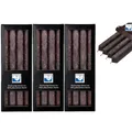 Produktbild: 3 x 4 Stearin Stabkerzen Anthrazit 250 x 22 mm Kerzenfarm Kerzen Set