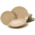 Produktbild: CreaTable Lava Stone Sand Tellerset 12-tlg Steinzeug