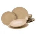 Produktbild: CreaTable Lava Stone 23919 Geschirrset 12-teilig 4 Personen Steinzeug