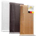 Produktbild: Sol Royal Holzjalousie SolDecor JH3 Jalousie aus Holz in Eichenoptik - 40x130 cm Tür- und Fensterjalousie Holz umweltschonend produziert - Jalousien Blickschutz Fenster 3,5 cm breite Lamellen