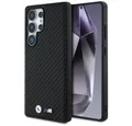 Produktbild: BMW Handyhülle Galaxy S25 Ultra Carbon Look schwarz MagSafe Logo Metall 6,9 Zoll, Kantenschutz