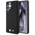 Produktbild: Handyhülle Galaxy S25 Ultra BMW Carbon Look schwarz MagSafe Logo Metall