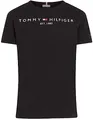 Produktbild: Tommy Hilfiger Kinder Unisex T-Shirt Kurzarm Essential Tee Rundhalsausschnitt, Schwarz (Black), 4 Jahre