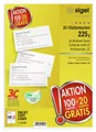 Produktbild: Sigel Visitenkartenhülle SIGEL T1170 Visitenkarten - hochweiß - 225 g/m² - 120 Karten
