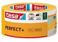 Produktbild: tesa Perfect+ Malerband, 50 m × 50 mm – saubere Farbkanten, reißfest, rückstandsfrei, für Innen