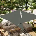 Produktbild: Woltu Sonnensegel Sonnenschutz Aus Pes, 200 G/m2 Polyester, 95% Uv Schutz, Wasserabweisend, Für Terrasse, Garten, Balkon, Camping, 2x3m, Dunkelgrau