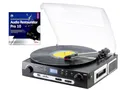 Produktbild: Q-Sonic Platten digitalisieren: Schallplatten- und MC-Digitalisierer + Audio Restaurator Pro 11 (Kassettendeck, MP3 Plattenspieler, Casettenrecorder)