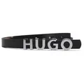 Produktbild: HUGO Ledergürtel Zula Belt 1,5cm Verschluss im HUGO Schriftzug schwarz 80