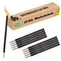 Produktbild: ® 10 Stück Wachsfackeln, Brenndauer 60 Min. I hochwertige Fackeln aus Wachs m...
